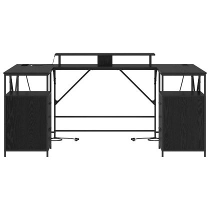 Бюро с чекмедже Черния дъб 182 x 101 x 87,5 см Инженерно дърво