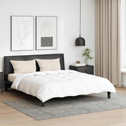 Комплект завивки с възглавница 3 pcs Бяло Пухени пера