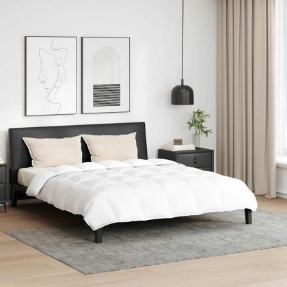 Комплект завивки с възглавница 3 pcs Бяло Пухени пера