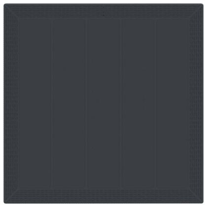 Комплект за хранене в градината 5 pcs Антрацит Ратан Polt