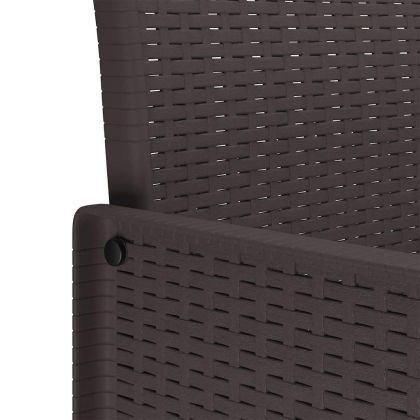 Комплект за хранене в градината 7 pcs Кафяво Ратан Polt