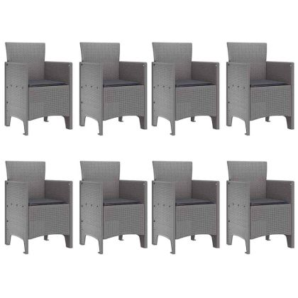 Комплект за хранене в градината 9 pcs Бяло Ратан Polt