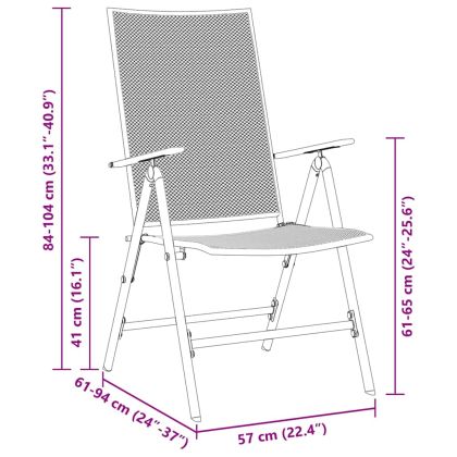 Комплект за хранене в градината 9 pcs Антрацит Стомана