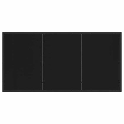 Комплект за хранене в градината 5 pcs Черно PVC ратан