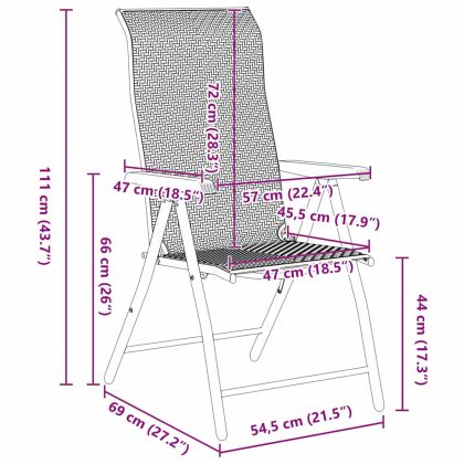 Комплект за хранене в градината 5 pcs Черно кафяво Полиратан