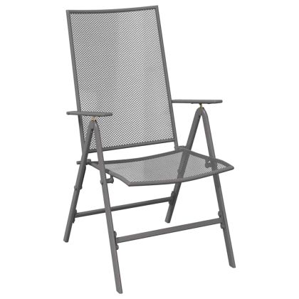 Комплект за хранене в градината 3 pcs Антрацит Стомана