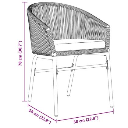 Комплект за хранене в градината 3 pcs Кафяво Полиратан