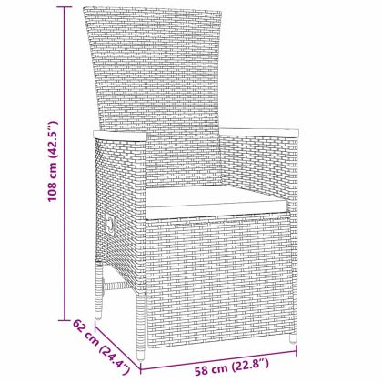 Комплект за хранене в градината 5 pcs Бежово полиратан