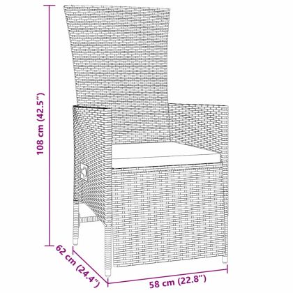 Комплект за хранене в градината 7 pcs Бежово полиратан