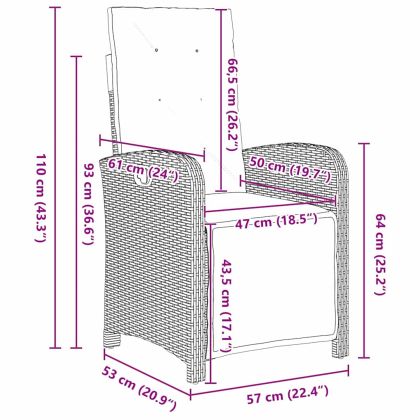 Комплект за хранене в градината 3 pcs Бежово полиратан