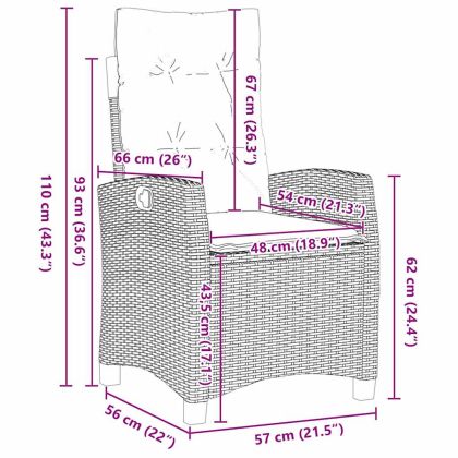 Комплект за хранене в градината 3 pcs Кафяво полиратан