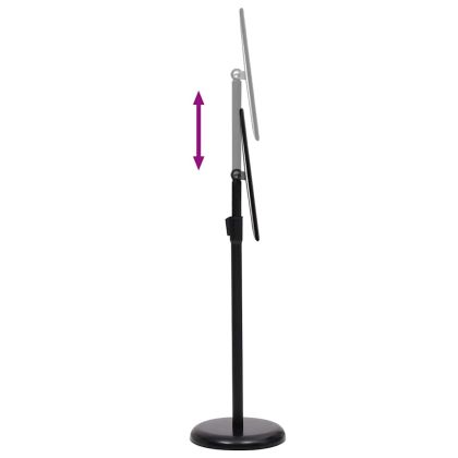 Стойки за плакати 2 pcs Черно 45 x 33 x 88 см Алуминиев сплав