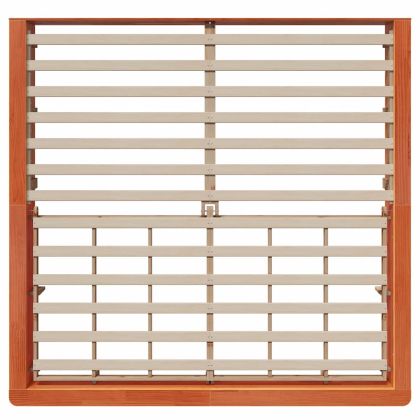 Рамка за легло Кафяво с восъчно покритие 180 x 200 cm