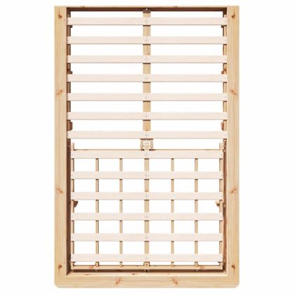 Рамка за легло Кафяво 140 x 200 cm Солидно борово дърво