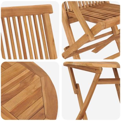 Комплект за хранене в градината 3 pcs Кафяво