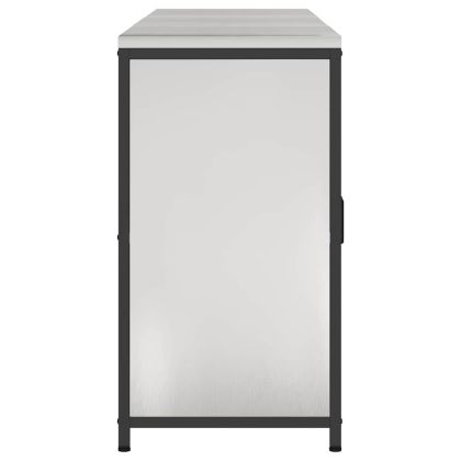 Комплект за кухненско съхранение с рафт с врата 3 pcs Сребрист