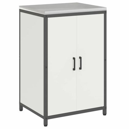 Комплект за кухненско съхранение с рафт с врата 2 pcs Бяло