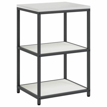 Комплект за кухненско съхранение с рафт Друг 3 pcs Бяло Стомана