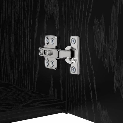 Стенен ТВ шкаф 3 pcs Черния дъб Инженерно дърво