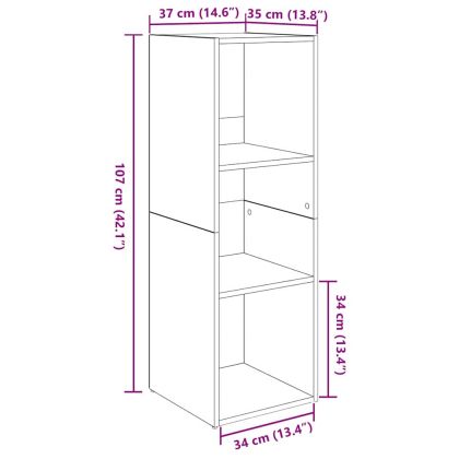 Комплект ТВ шкаф 4 pcs Дъб 37 x 35 x 107,5 см Инженерно дърво