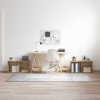 Комплект ТВ шкаф 2 pcs Дъб 72 x 35 x 36,5 cm Инженерно дърво