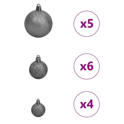 С изкуствено коледно дърво с 150 LED светодиода Зелен 150 cm