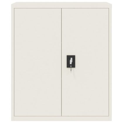 Шкаф за папки бял 90x40x105 см стомана