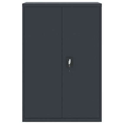 Шкаф за папки антрацит 90x40x140 см стомана