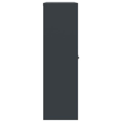 Шкаф за папки антрацит 90x40x140 см стомана