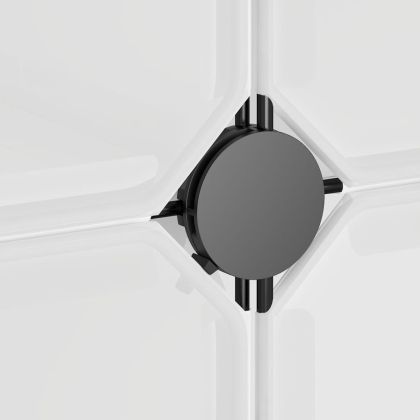 Органайзер за съхранение тип куб с 9 куба и вратички, прозрачен PP