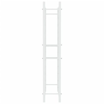 Стойка за вино за 72 бутилки, бяла, метална