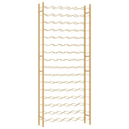Стойка за вино за 96 бутилки, златиста, метална
