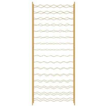 Стойка за вино за 96 бутилки, златиста, метална