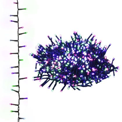 Компактен LED стринг с 1000 LED пастелен многоцветен 25 м PVC
