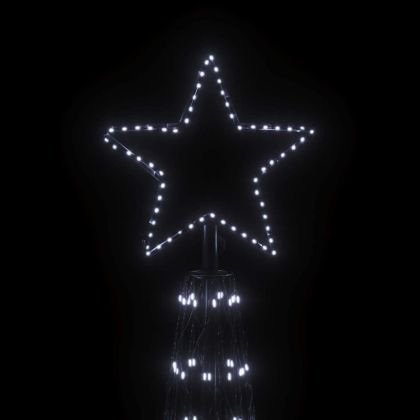 Коледна елха конус, студено бяло, 3000 LED, 230x800 см