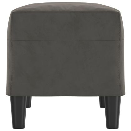 Пейка, тъмносива, 70x35x41 см, кадифе