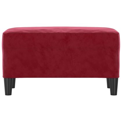 Пейка, виненочервена, 70x35x41 см, кадифе