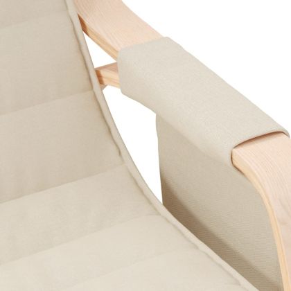 Люлеещ стол, кремав, текстил