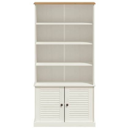 Етажерка за книги VIGO бяла 85x35x170 см бор масив