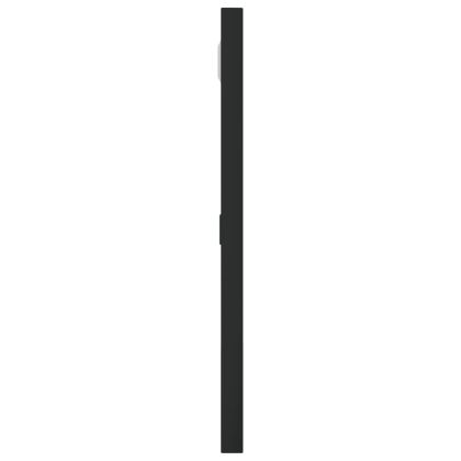 Стенно огледало, черно, 30x30 см, квадратно, желязо