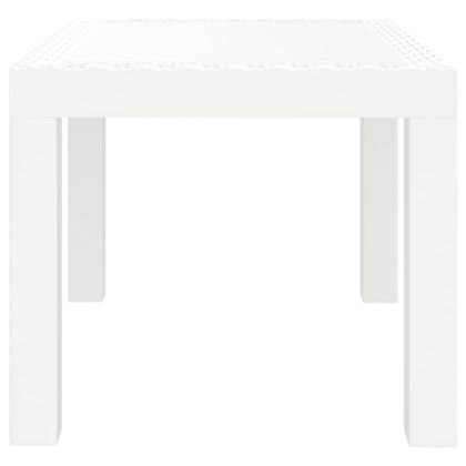 Градинска маса, бяла, 59x47x40 см, PP
