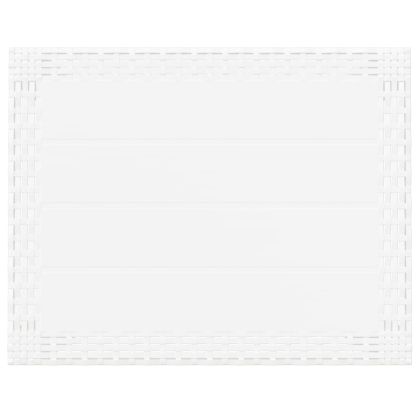 Градинска маса, бяла, 59x47x40 см, PP