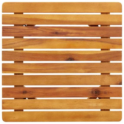 Комплект за хранене на открито Кафяво Солидно акациево дърво