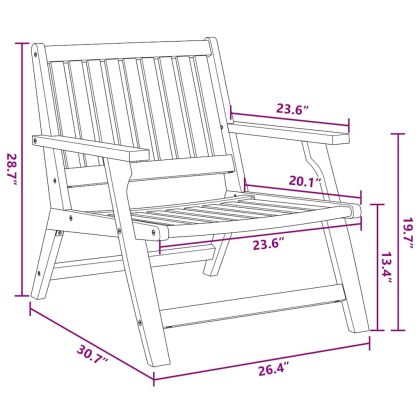 Комплект за хранене на открито 2 pcs Кафяво