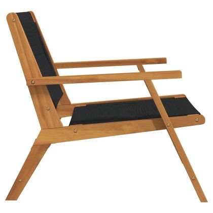 Градинска мебел 2 pcs Черно 78 x 67 x 73 см