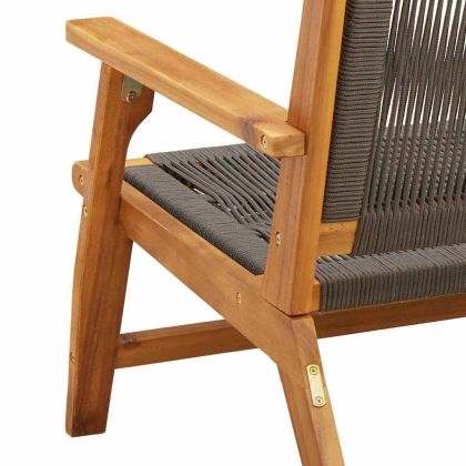 Градинска мебел 2 pcs Сив 78 x 67 x 73 см