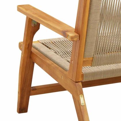 Градинска мебел 2 pcs Бежово 78 x 67 x 73 см