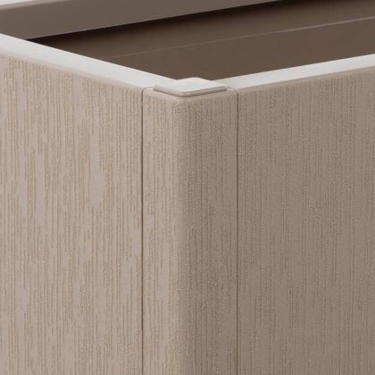 Градински сандък с пергола, светлокафяв, 80x36x140 см, PP