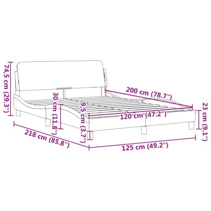 Рамка за легло Dover, тъмнозелена, 120x200 см, кадифе