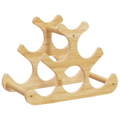 Поставка за вино за 6 бутилки 35x18x25,5 см бамбук